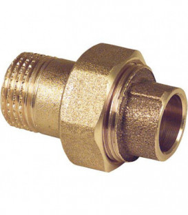 Raccord a souder bronze 4331g raccord a vis, male, 14 mm x 1/2" joint plat