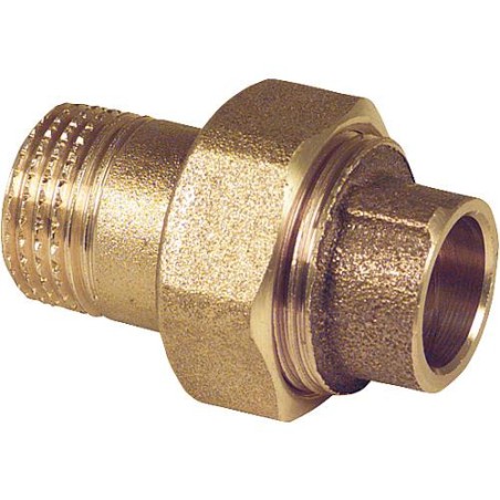 Raccord a souder bronze 4331g raccord a vis, male, 14 mm x 1/2" joint plat