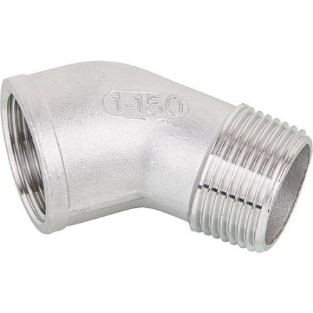 Coude 45° femelle/male 1/8", V4A