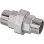 Raccord a vis male/male 1/4", V4A, joint plat