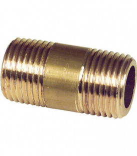 Nipple double en laiton 1" 40mm