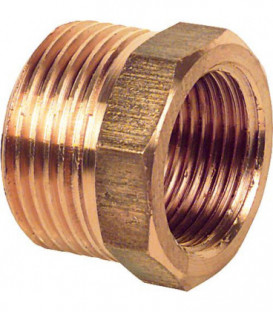 Raccord fileté en bronze réduction male/femelle type 3241 1" x 3/4"