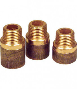 rallonge de robinet 3/4" 20 mm bronze DVGW