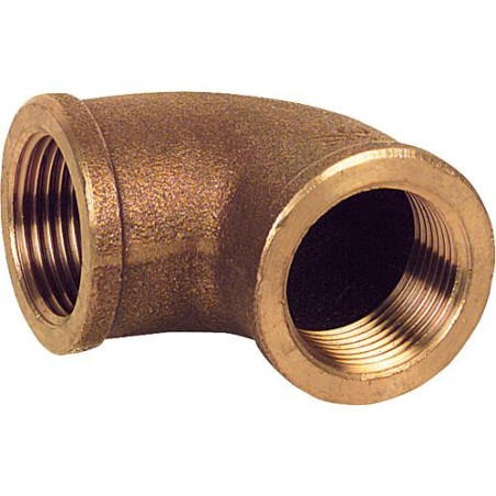 Raccord fileté en bronze coude 90° type 3090 3/4" femxfem W