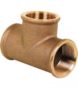 Raccord fileté en T bronze filetage 1" type 3130