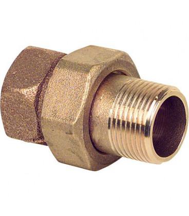 Raccord filete en bronze vis joint conique Type 3341 1" femxmâle WG904 "