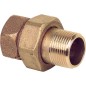 Raccord filete en bronze vis joint conique Type 3341 1" femxmâle WG904 "