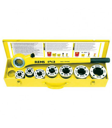 REMS-eva-Set complet avec tete de coupe R 3/8"-1/2"-3/4"-1"-11/4"-11/2"-2"