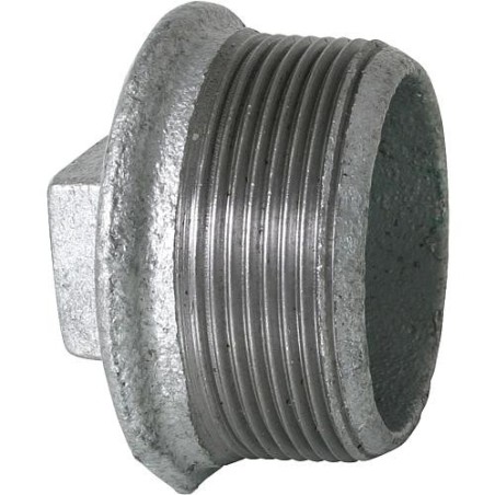 Raccord en fonte malleable galva Nr.290 cache-vis bouchon diam. 1/2"