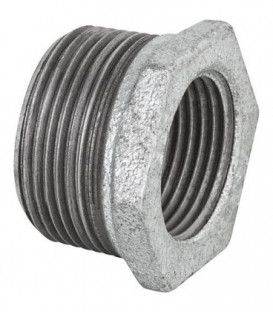 Raccord en fonte malleable galva Nr.241 nipple de reduction diam. 2" x 3/4"