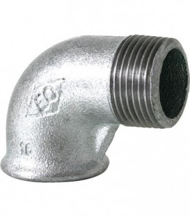 Raccord en fonte malleable galva Nr.92 Coude fem/male 90° diam. 1/4"