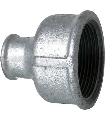 Raccord en fonte malleable galva Nr.240 manchon de reduction diam. 3/4" x 1/2"