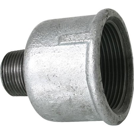 Raccord en fonte malleable acier Nr.246 manchon de reduction fem/male diam. 3/8" x 1/4"