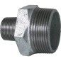 Raccord en fonte malleable galva Nr.245 double nipple de reduction diam. 1 1/4" x 1/2"