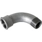 Raccord en fonte malleable galva Nr.1 coude long fem/male diam. 1 1/2"