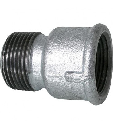 Raccord en fonte malleable galva Rallonge - N° 529A diam. 1 1/2"