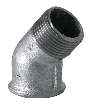 Raccord en fonte malleable galva Nr.121 coude fem/male 45° diam. 1 1/4"