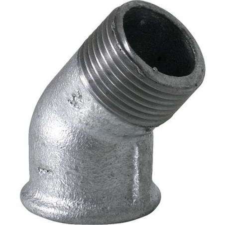 Raccord en fonte malleable galva Nr.121 coude fem/male 45° diam. 1 1/4"