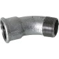 Raccord en fonte malleable galva Nr.40 coude long fem/male 45° diam. 3/4"