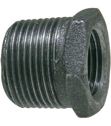 Raccord en fonte malleable, noir reducteur, 1" x 3/8" (male/fem) Type 241