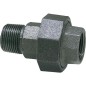 Raccord en fonte malleable, noir Raccord a vis 1/2" (fem/male) Type 341, joint conique