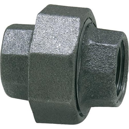 Raccord en fonte malleable, noir Raccord a vis 11/2" filet fem Type 340, joint conique