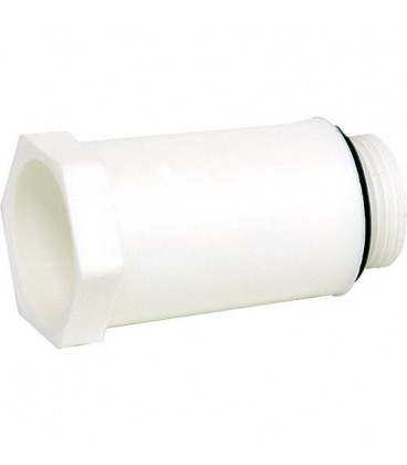 bouchon 3/4" avec filetage plastique blanc