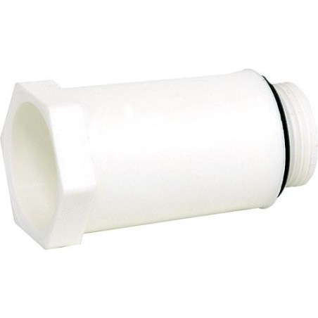 bouchon 3/4" avec filetage plastique blanc