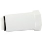 bouchon 3/4" avec filetage plastique blanc