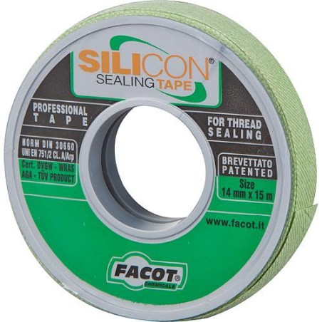 Ruban isolant fileté silicone 14mm x 15 m