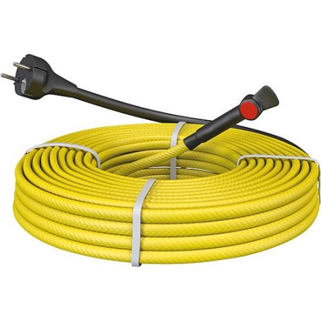 Cable antigel pour tube metal pret a l'emploi avec thermostat 8 m - 80 W