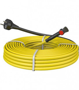 Cable antigel pour tube metal pret a l'emploi avec thermostat 10 m - 100W