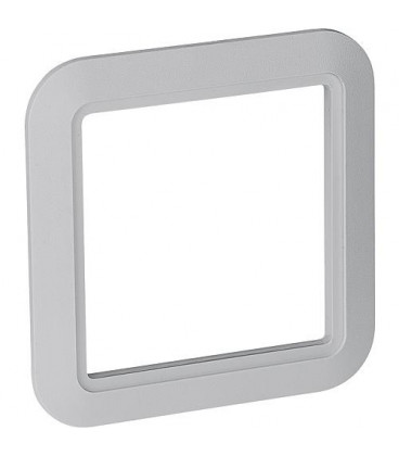 Cadre décoratif pour prise d´aspiration Euro-Top,alu.blanc revêtu -RAL9006