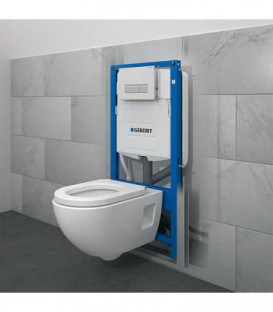 Element DUOFIX pour WC suspendu 98 cm, avec SPK encastree Omega 12 cm plaque avant/haut