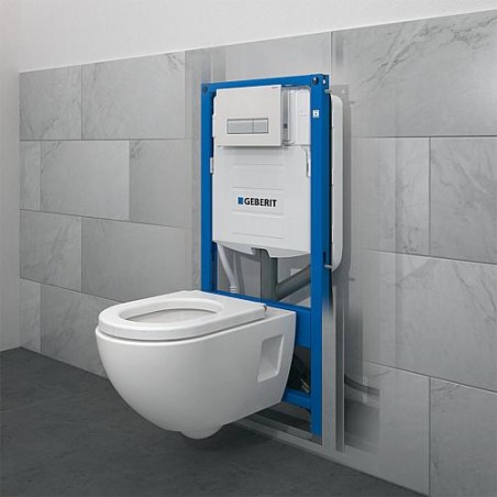 Element DUOFIX pour WC suspendu 98 cm, avec SPK encastree Omega 12 cm plaque avant/haut