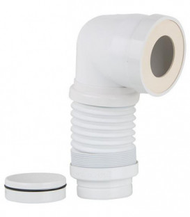 Pipe WC coudée extensible diametre: 93 à 100mm Longueur: 190 à 390mm