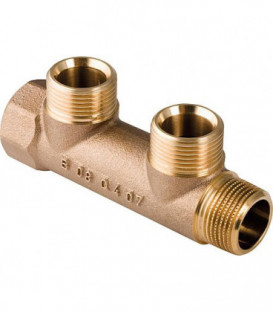 Repartiteur Geberit triple DN20(3/4") x DN20 (3/4") eurocone bronze