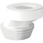 Raccord de WC excentrique 40 mm diam. 90-110, couleur : blanc