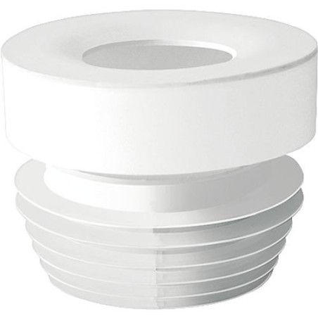 Raccord droit de WC diam. 100-110mm, couleur blanc