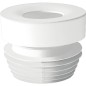 Raccord droit de WC diam. 100-110mm, couleur blanc