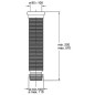 Piece de raccordement WC universelle DN90/110mm flexible longueur min. 220mm max. 570mm