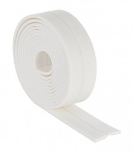 Bande d´isolation bord baignoire 3.300 x 50 x 4 mm - blanc bande PE autocollante