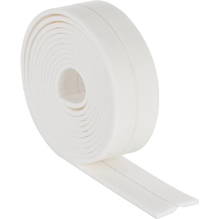 Bande d´isolation bord baignoire 3.300 x 50 x 4 mm - blanc bande PE autocollante