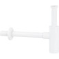 Siphon Design DN32 (11/4") inox, mat blanc