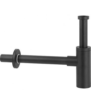 Siphon Design DN32 (11/4") inox, mat noir