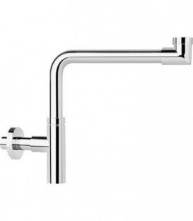 Design - Siphon gain de place DN 32 (11/4"), 32 x 100 mm laiton chrome