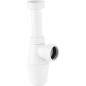 Siphon bouteille en PP sans tube mural ni rosace, diam. 40x11/2" hauteur pot 110 mm