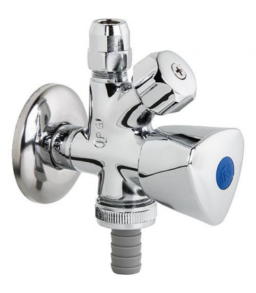 Valve combinée 1/2" autoetanche chrome poli controle PA (lourd)