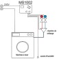 MS 1002 Commande eco pour machine a laver 230 V accesoires pour machine avec Aqua-stop
