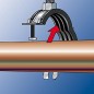 Collier d attache articulé pour tuyaux FGRS Plus 15-19 M8/M10 Plage de serrage 15 - 19 mm